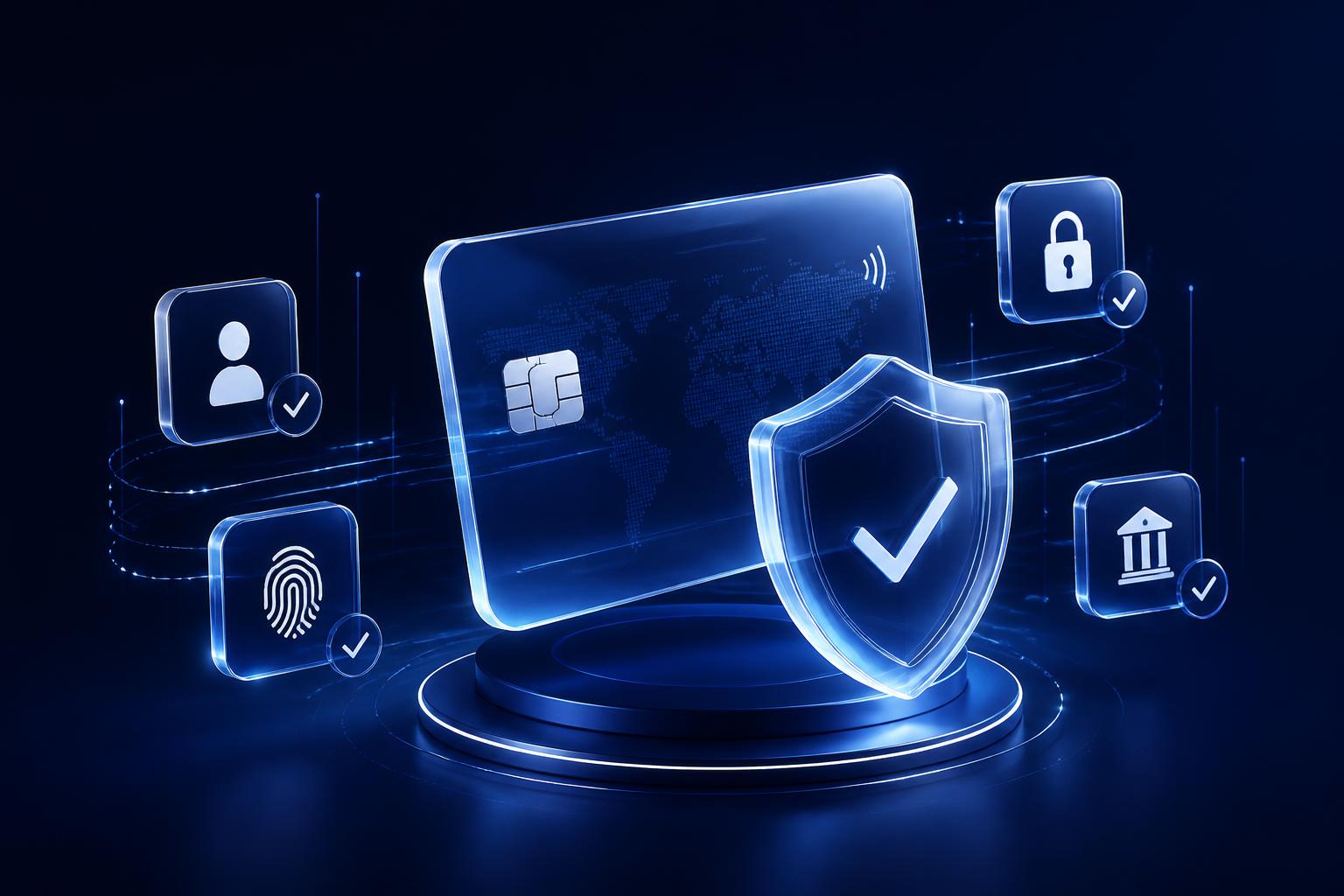 Verified banking and crypto accounts illustration